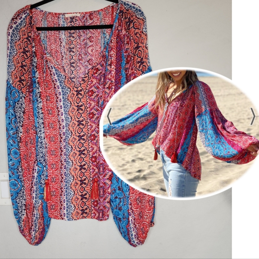 Lovestitch Multicolor Bohemian Blouse